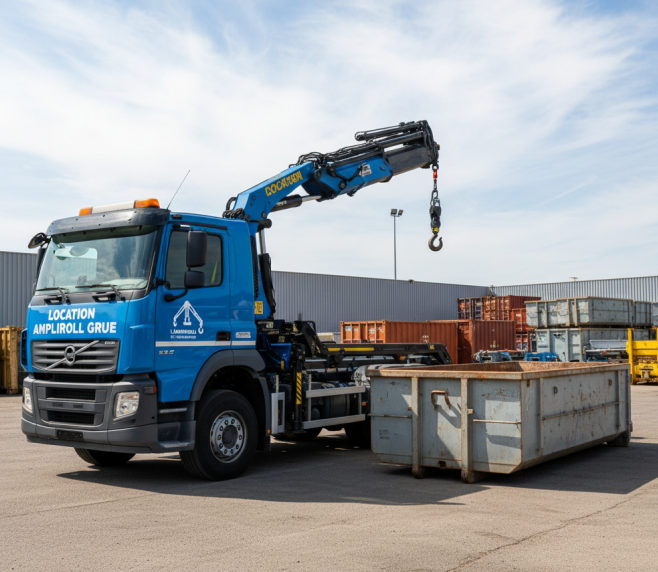 Location ampliroll grue, Saint-Pierre