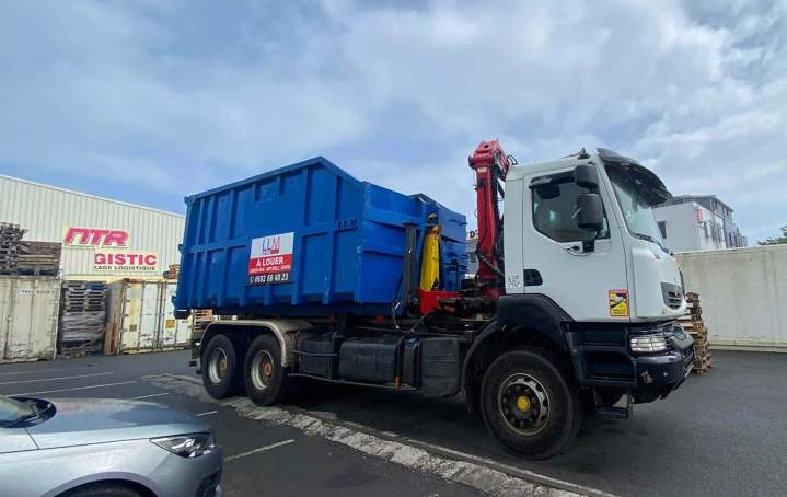 Flotte de camions de chantier, La Réunion
