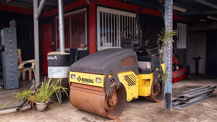 Flotte de camions de chantier, La Réunion