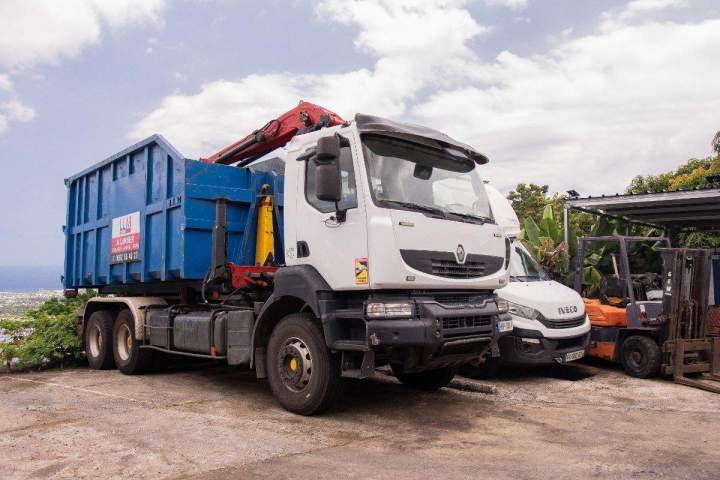 Location de camion-benne avec chauffeur, La Réunion